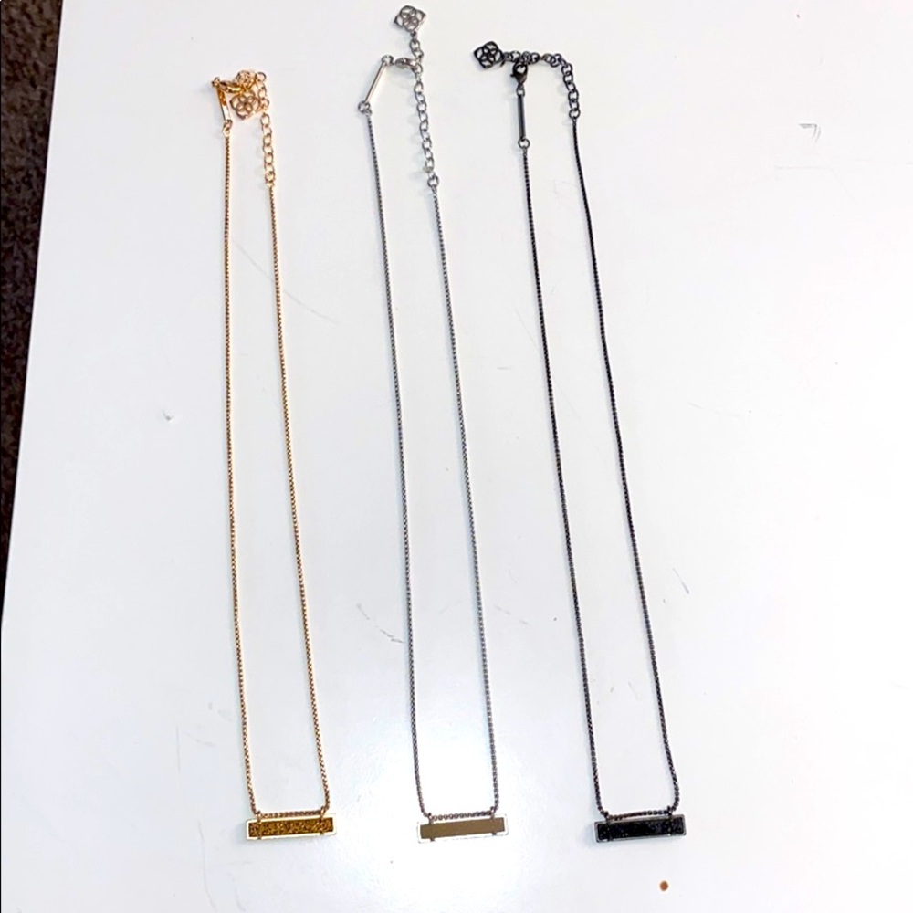 Pack of 3 Kendra Scott Bar Necklaces